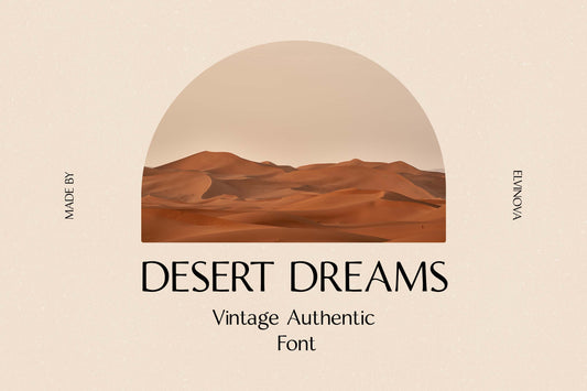 Desert Dreams Font: Vintage Sans Serif for Modern Simplicity