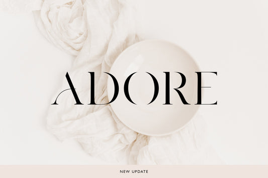 Adore Modern Font, Elegant Serif Font, Delicate Feminine Typeface